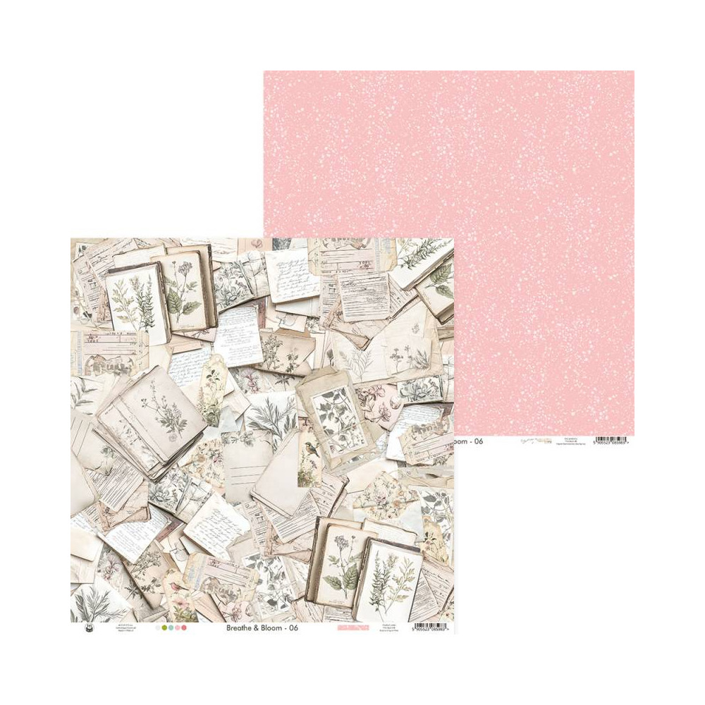 Set of scrapbooking papers 30,5 x 30,5 cm - Piątek Trzynastego - Breathe and Bloom