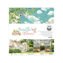 Zestaw papierów do scrapbookingu 30,5 x 30,5 cm - Piątek Trzynastego - Breathe and Bloom