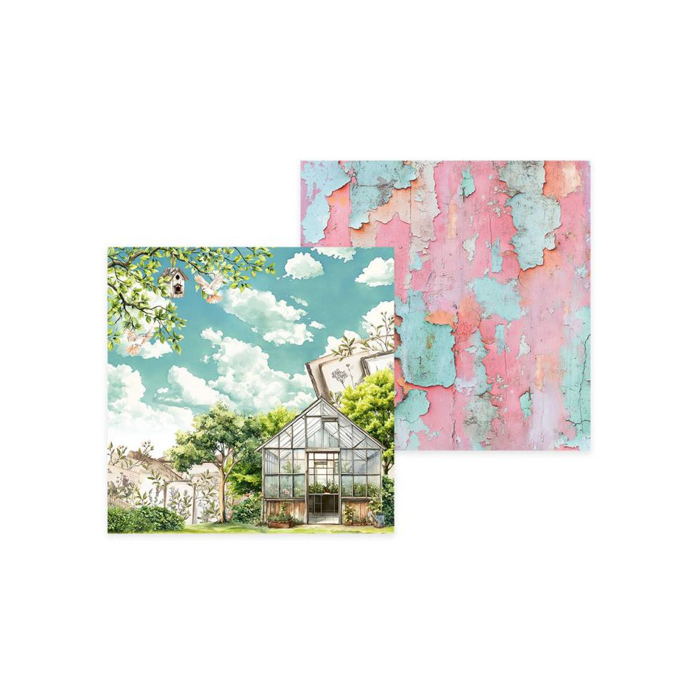 Set of scrapbooking papers 15,3 x 15,3 cm - Piątek Trzynastego - Breathe and Bloom