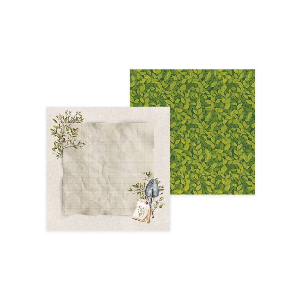 Set of scrapbooking papers 15,3 x 15,3 cm - Piątek Trzynastego - Breathe and Bloom