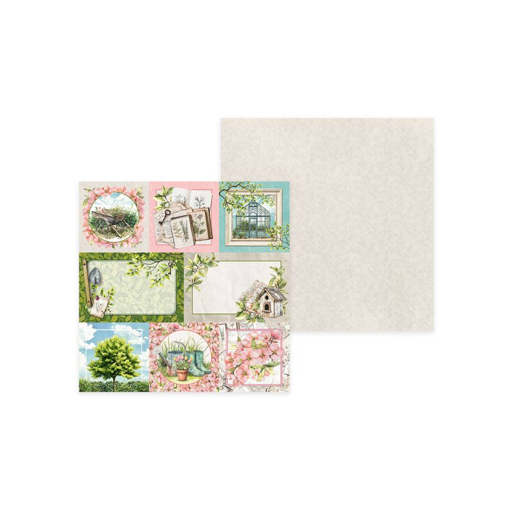 Set of scrapbooking papers 15,3 x 15,3 cm - Piątek Trzynastego - Breathe and Bloom