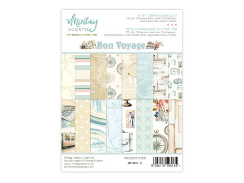 Add-on paper pack - Mintay - Bon Voyage