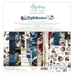 Set of scrapbooking papers 30,5 x 30,5 cm - Mintay - Lighthouse