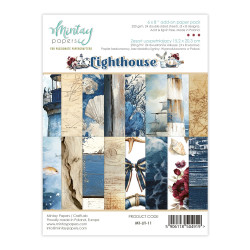 Zeszyt uzupełniający z papierami do scrapbookingu - Mintay - Lighthouse