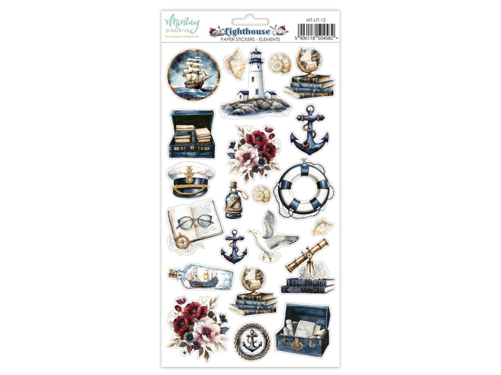 Set of paper stickers 15,2 x 20,3 cm - Mintay - Lighthouse
