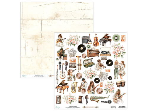 Elements for cutting 30,5 x 30,5 cm - Mintay - Music Garden