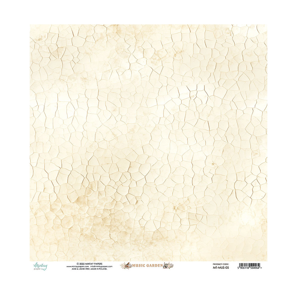 Scrapbooking paper 30,5 x 30,5 cm - Mintay - Music Garden 05