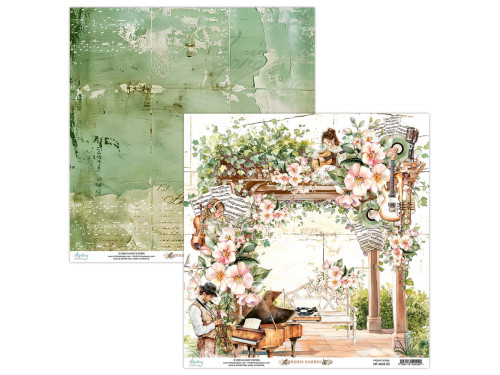 Papier do scrapbookingu 30,5 x 30,5 cm - Mintay - Music Garden 03