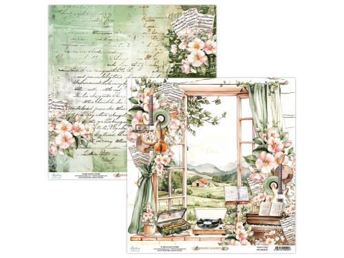 Papier do scrapbookingu 30,5 x 30,5 cm - Mintay - Music Garden 01