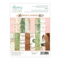 Zeszyt uzupełniający z papierami do scrapbookingu - Mintay - Music Garden