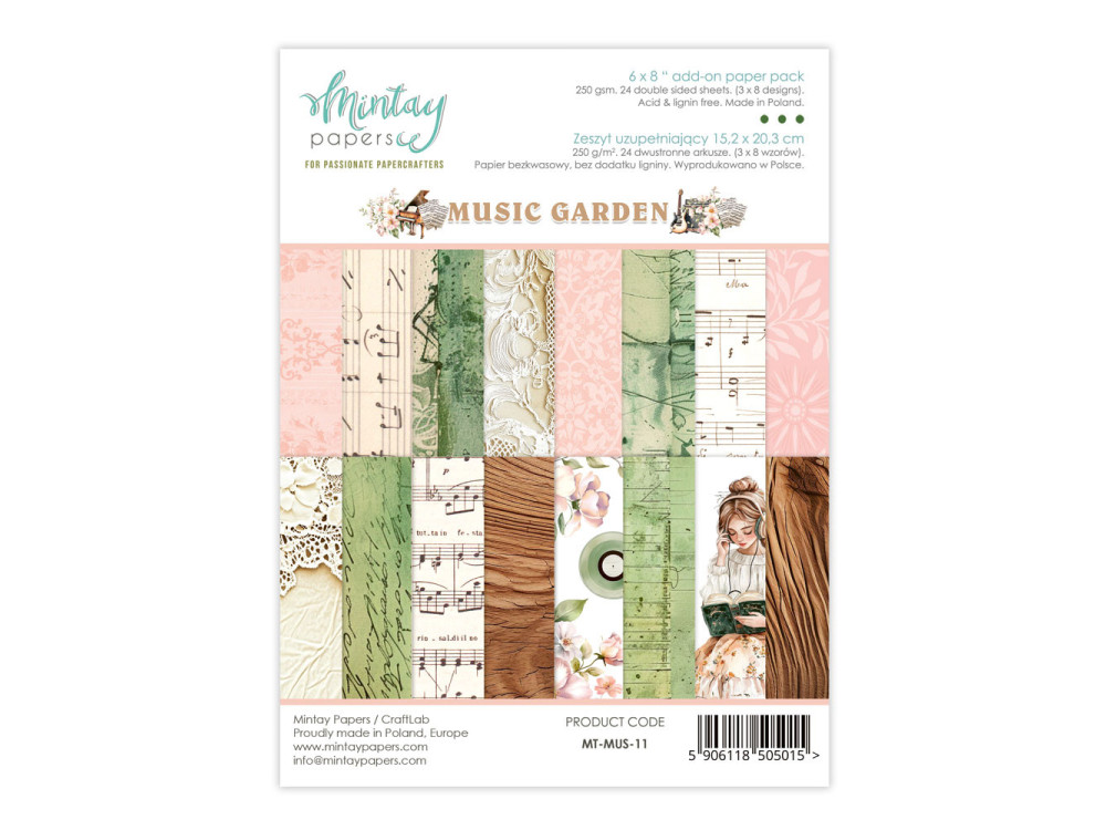 Add-on paper pack - Mintay - Music Garden
