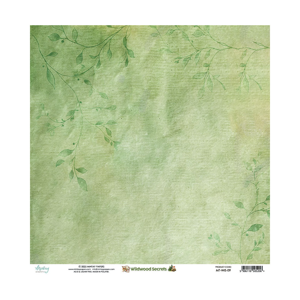 Elements for cutting 30,5 x 30,5 cm - Mintay - Wildwood Secrets