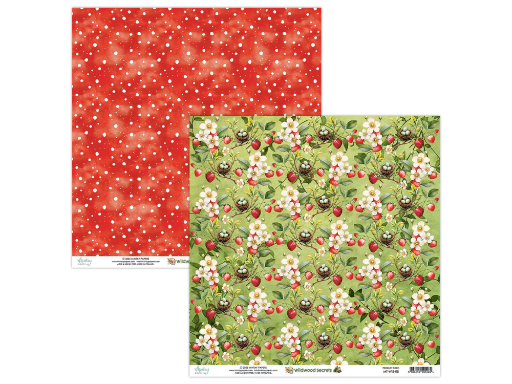 Scrapbooking paper 30,5 x 30,5 cm - Mintay - Wildwood Secrets 05