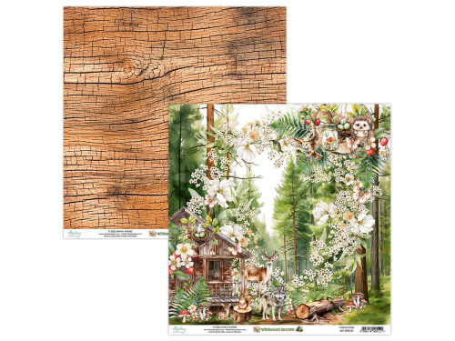 Papier do scrapbookingu 30,5 x 30,5 cm - Mintay - Wildwood Secrets 01
