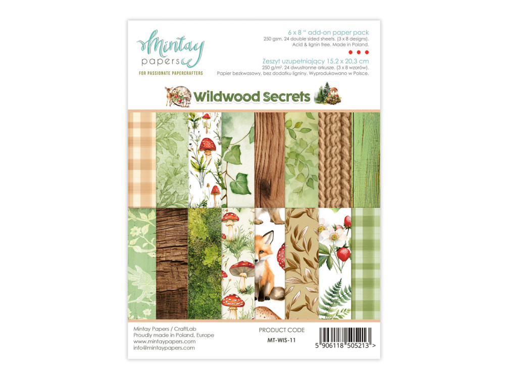 Add-on paper pack - Mintay - Wildwood Secrets