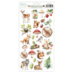 Zestaw naklejek papierowych 15,2 x 20,3 cm - Mintay - Wildwood Secrets