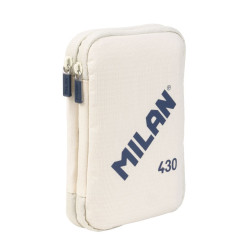 2-Level pencil case with supplies 430 - Milan - beige