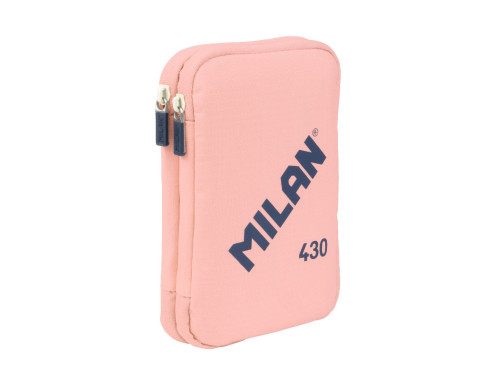 2-Level pencil case with supplies 430 - Milan - pink