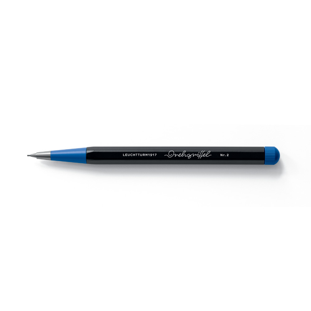 Ołówek Drehgriffel Nr. 2 Bauhaus - Leuchtturm1917 - Black/Royal Blue, 0,7 mm, HB