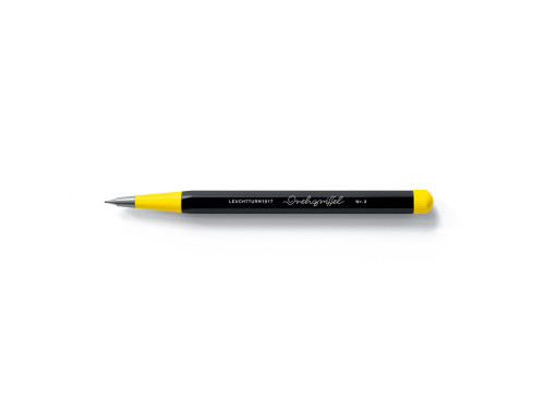 Ołówek Drehgriffel Nr. 2 Bauhaus - Leuchtturm1917 - Black/Lemon, 0,7 mm, HB