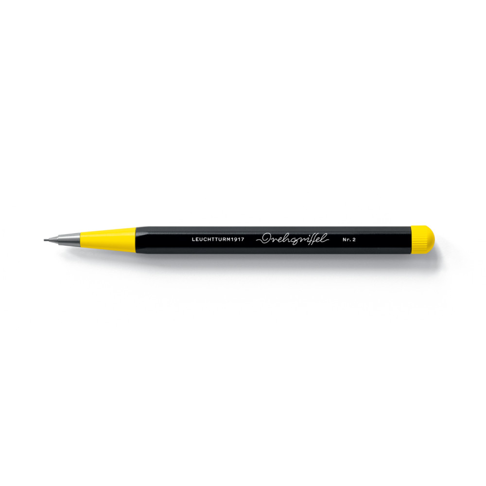 Ołówek Drehgriffel Nr. 2 Bauhaus - Leuchtturm1917 - Black/Lemon, 0,7 mm, HB