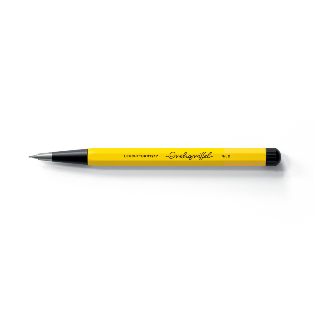 Ołówek Drehgriffel Nr. 2 Bauhaus - Leuchtturm1917 - Lemon/Black, 0,7 mm, HB