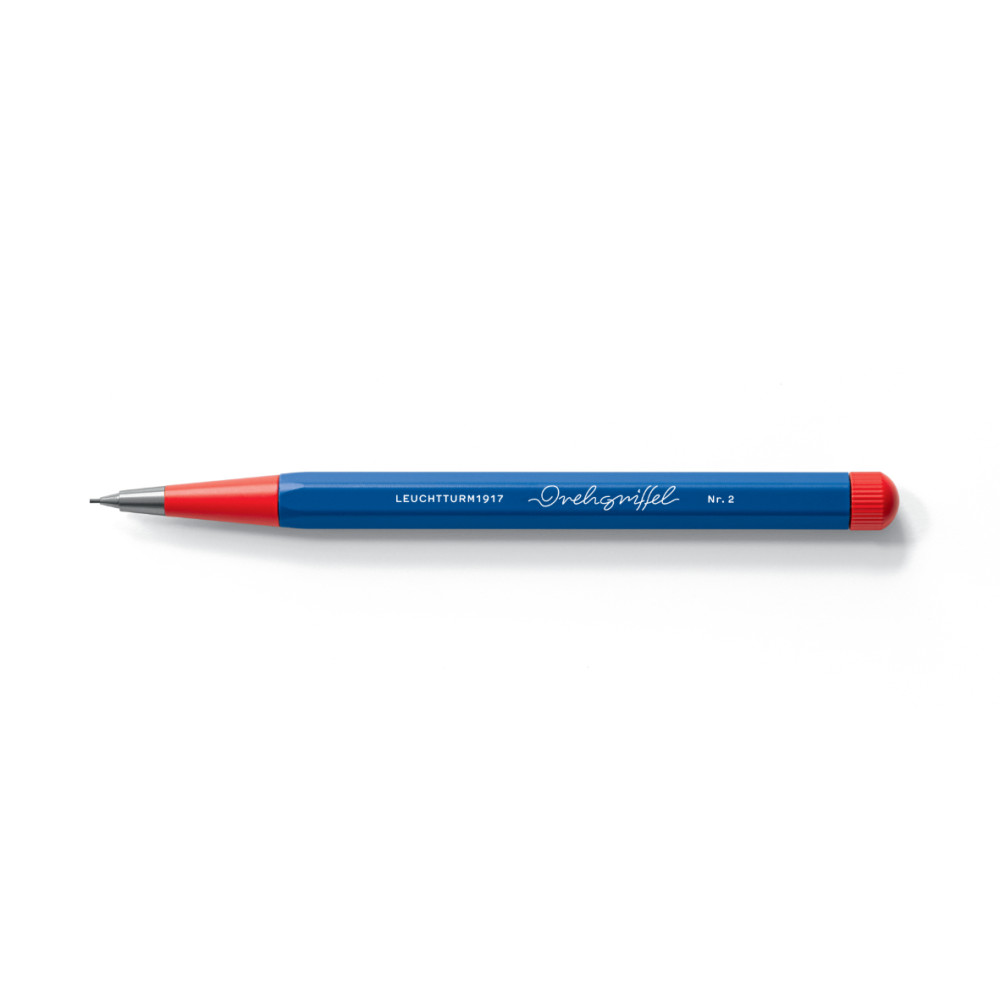 Ołówek Drehgriffel Nr. 2 Bauhaus - Leuchtturm1917 - Royal Blue/Red, 0,7 mm, HB
