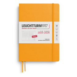 Academic Planner & Notebook 2025/2026 A5 - Leuchtturm1917 - Rising Sun, hardcover