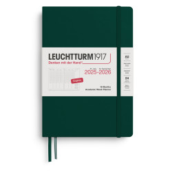 Academic Planner & Notebook 2025/2026 A5 - Leuchtturm1917 - Forest Green, hardcover