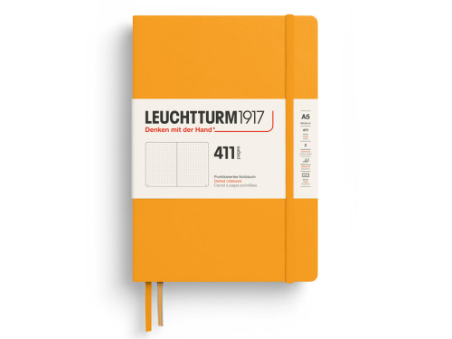 Notatnik 411 w kropki A5 - Leuchtturm1917 - Rising Sun, twarda okładka