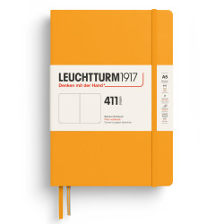 Plain Notebook 411 A5 - Leuchtturm1917 - Rising Sun, hardcover, 80g/m2