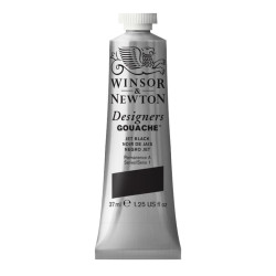 Farba gwasz Designers Gouache - Winsor & Newton - Jet Black, 37 ml