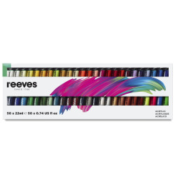 Zestaw farb akrylowych - Reeves - 50 x 22 ml