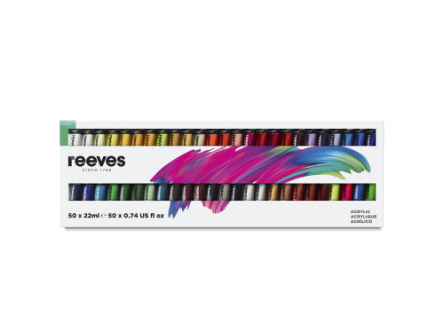 Zestaw farb akrylowych - Reeves - 50 x 22 ml
