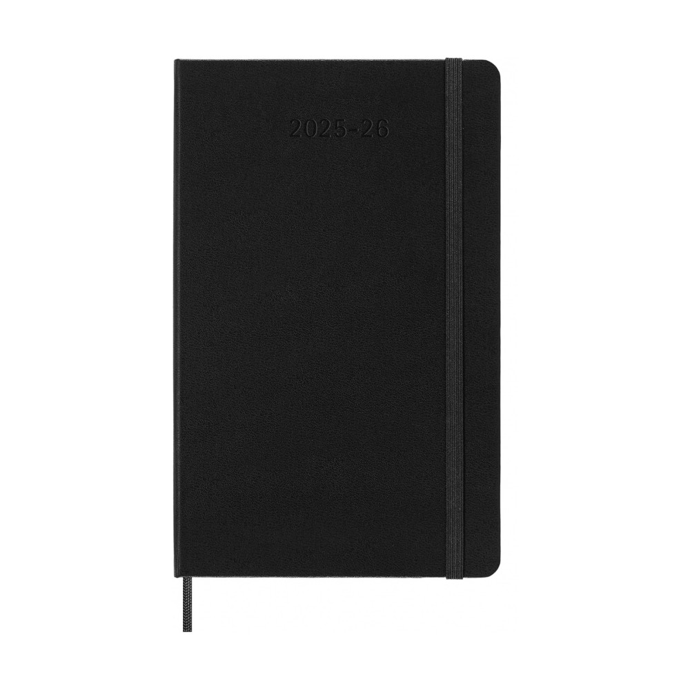 Kalendarz dzienny 2025/2026 L - Moleskine - Black, twarda okładka