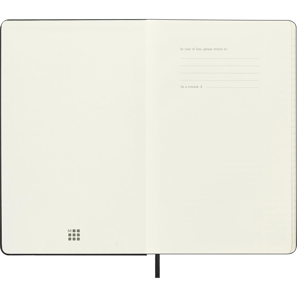 Weekly planner 2025/2026 L - Moleskine - Black, hard cover