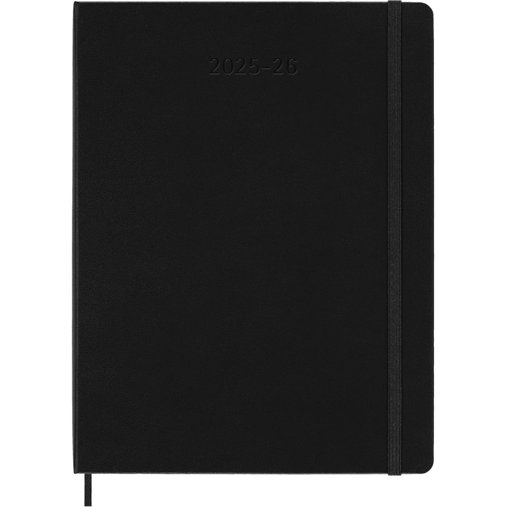Weekly planner 2025/2026 XL - Moleskine - Black, hard cover