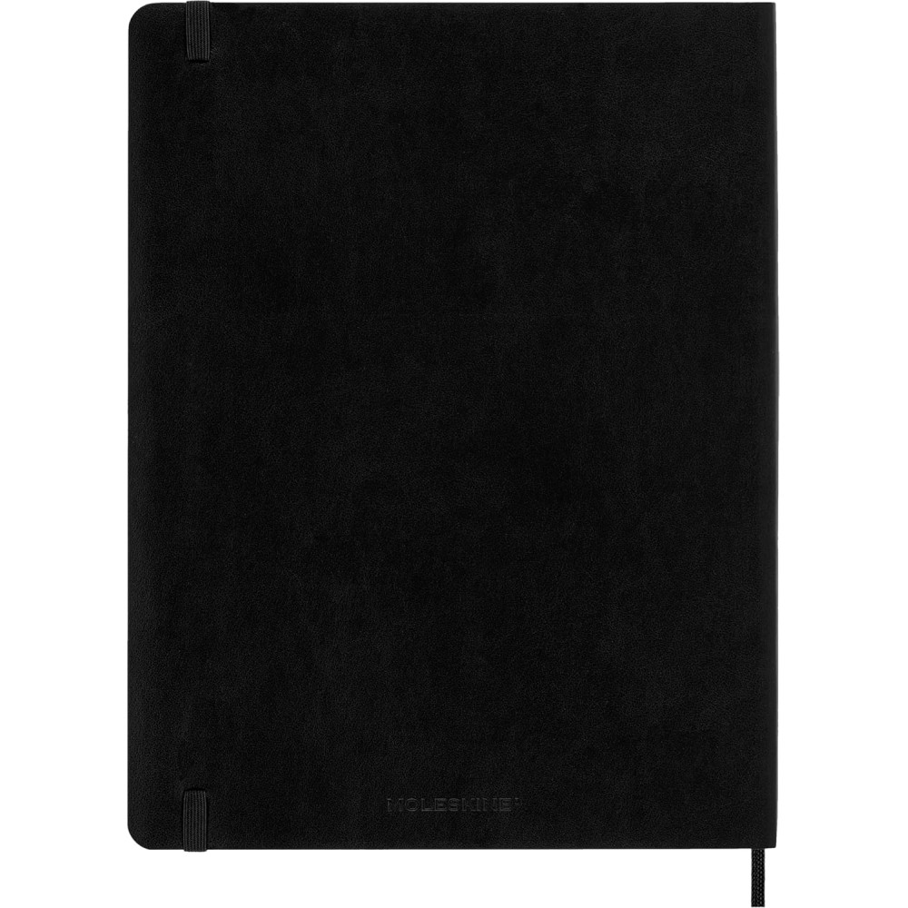 Kalendarz tygodniowy 2025/2026 XL - Moleskine - Black, miękka okładka