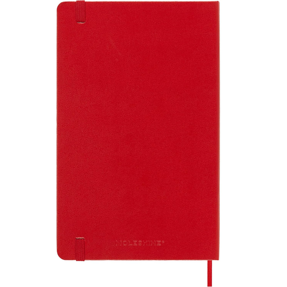 Kalendarz tygodniowy 2025/2026 L - Moleskine - Scarlet Red, twarda okładka