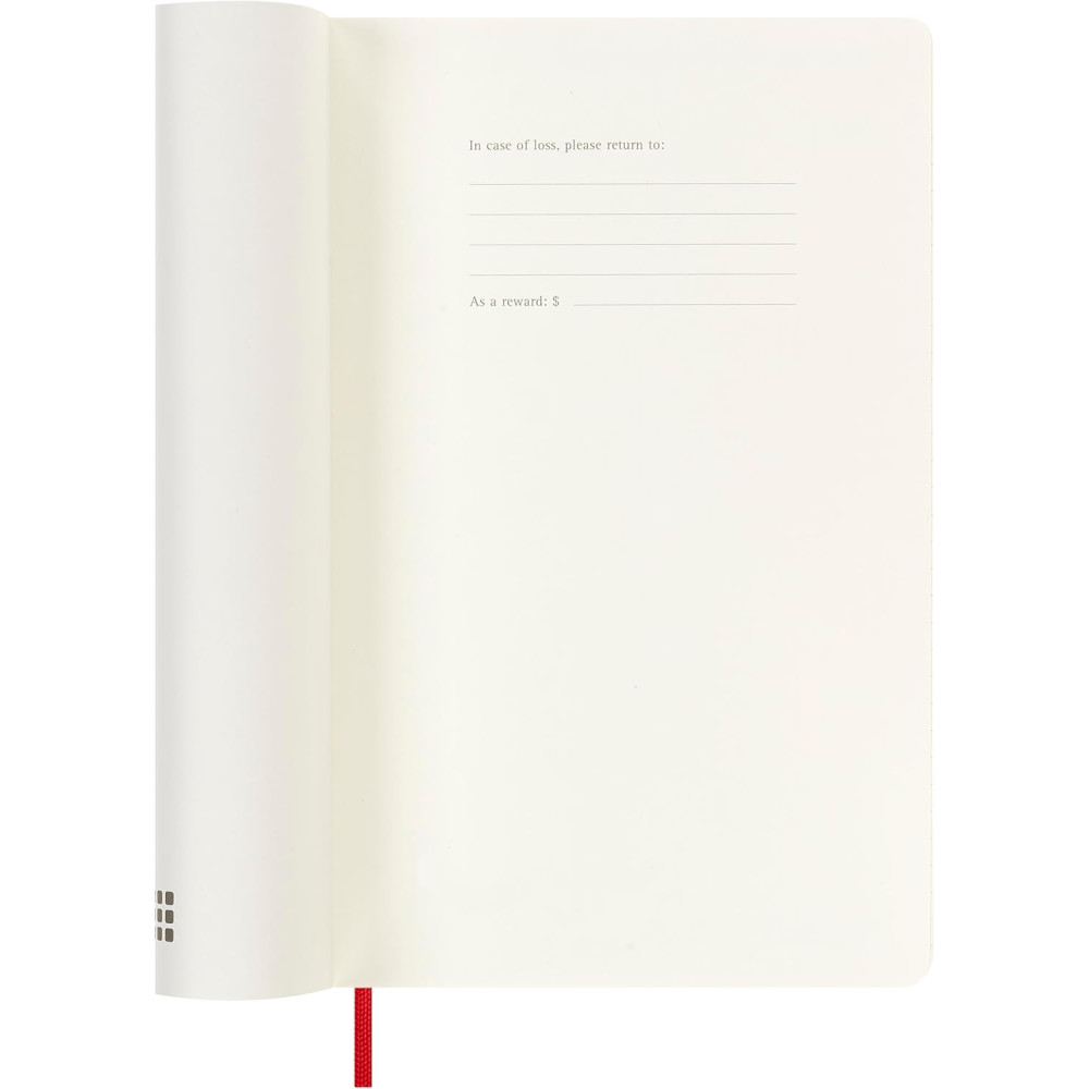 Weekly planner 2025/2026 L - Moleskine - Scarlet Red, soft cover