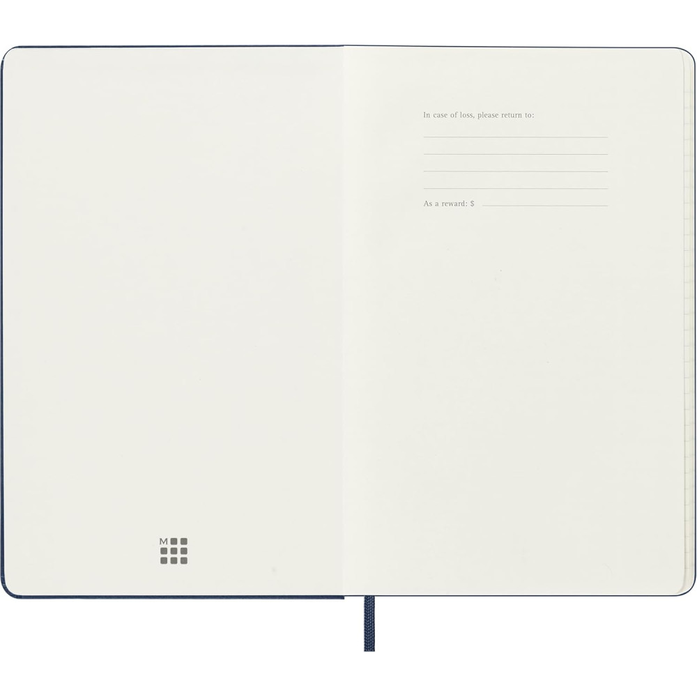 Kalendarz tygodniowy 2025/2026 L - Moleskine - Sapphire Blue, twarda okładka