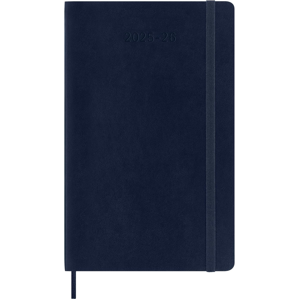 Kalendarz tygodniowy 2025/2026 L - Moleskine - Sapphire Blue, miękka okładka