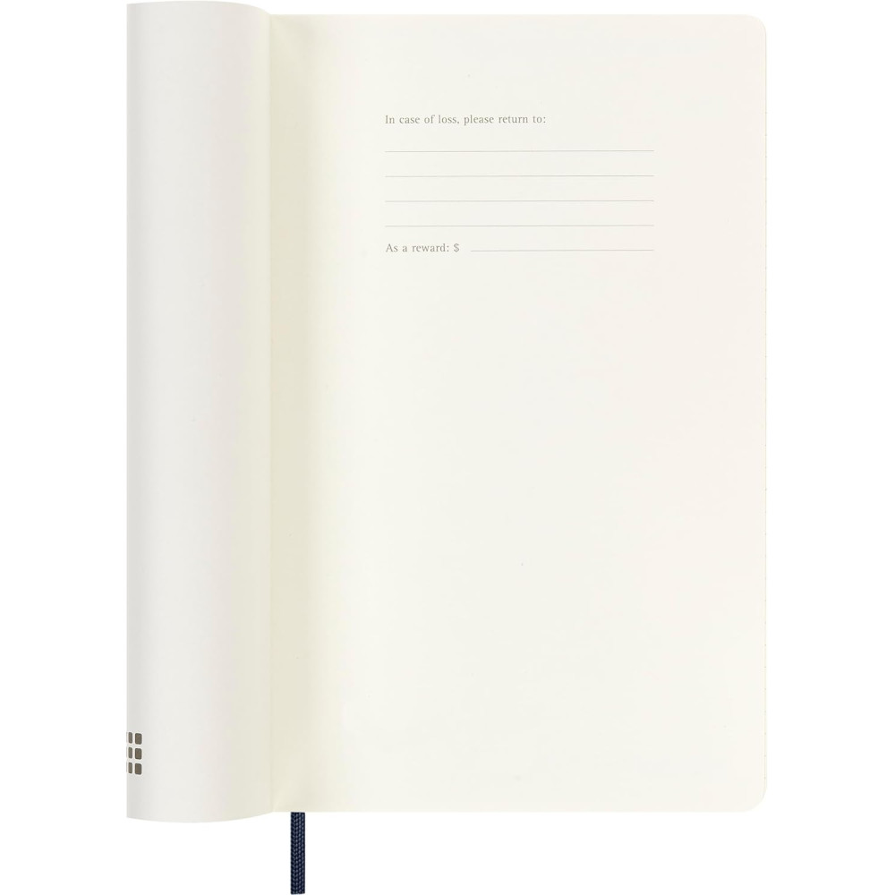 Kalendarz tygodniowy 2025/2026 L - Moleskine - Sapphire Blue, miękka okładka