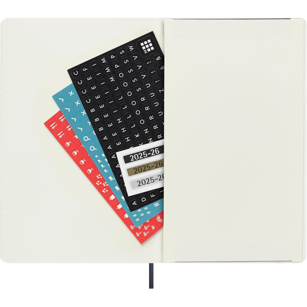 Weekly planner 2025/2026 L - Moleskine - Sapphire Blue, soft cover