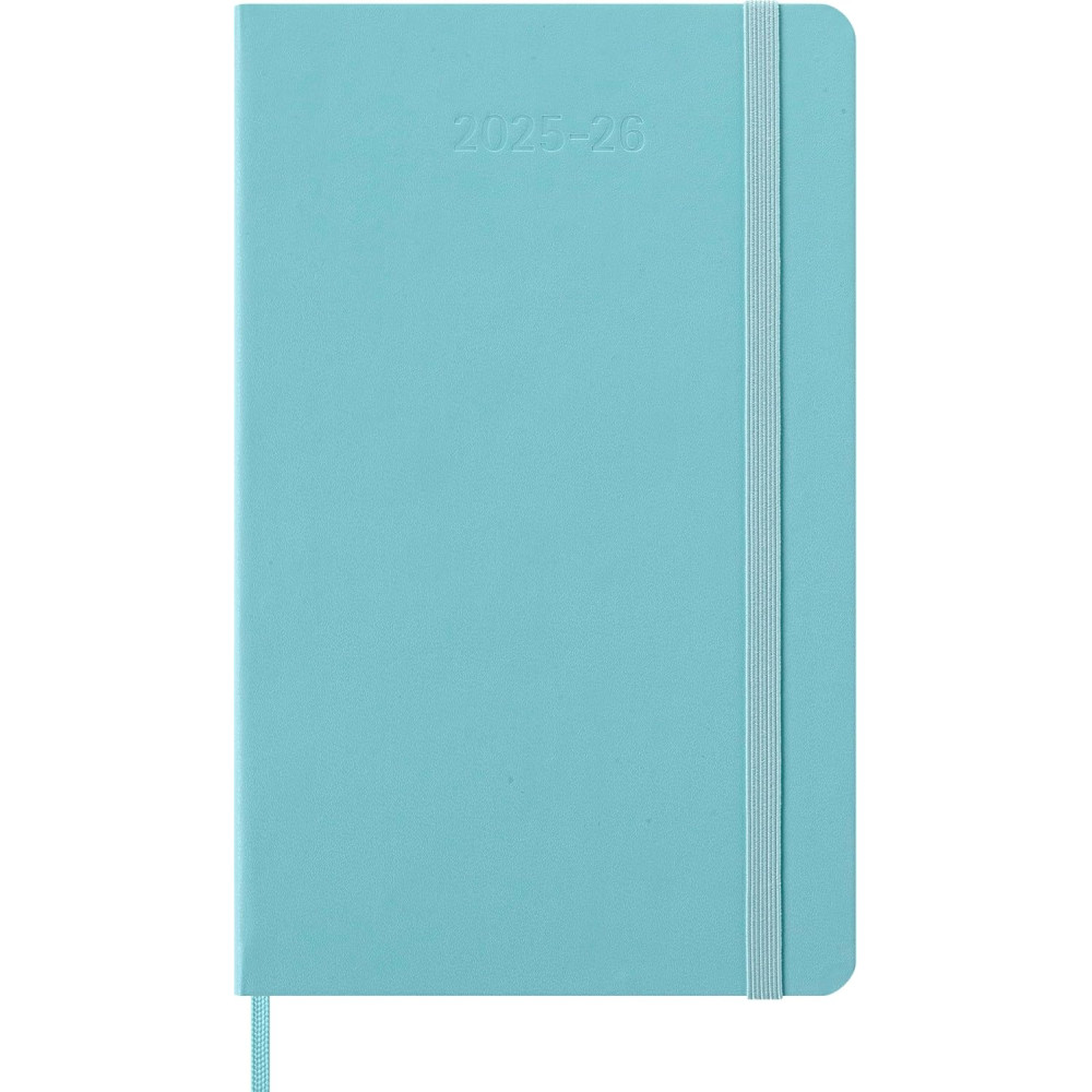 Kalendarz tygodniowy 2025/2026 L - Moleskine - Aquamarine, twarda okładka