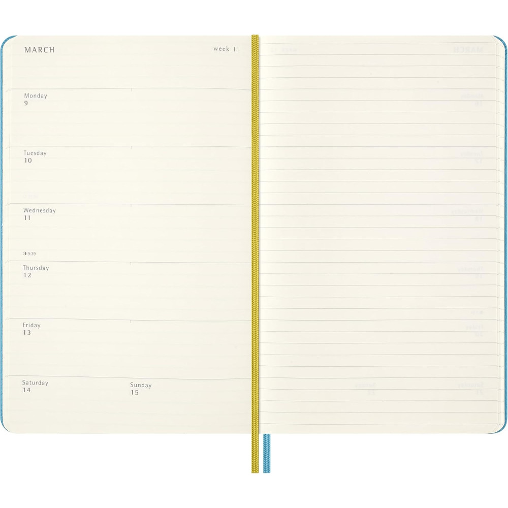 Weekly planner 2025/2026 Peanuts Charlie & Lucy L- Moleskine - hard cover