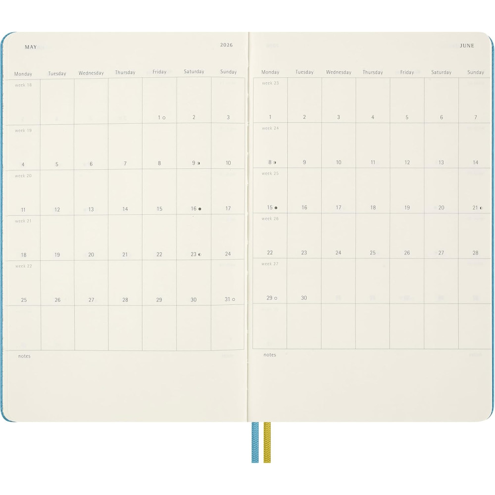 Weekly planner 2025/2026 Peanuts Charlie & Lucy L- Moleskine - hard cover