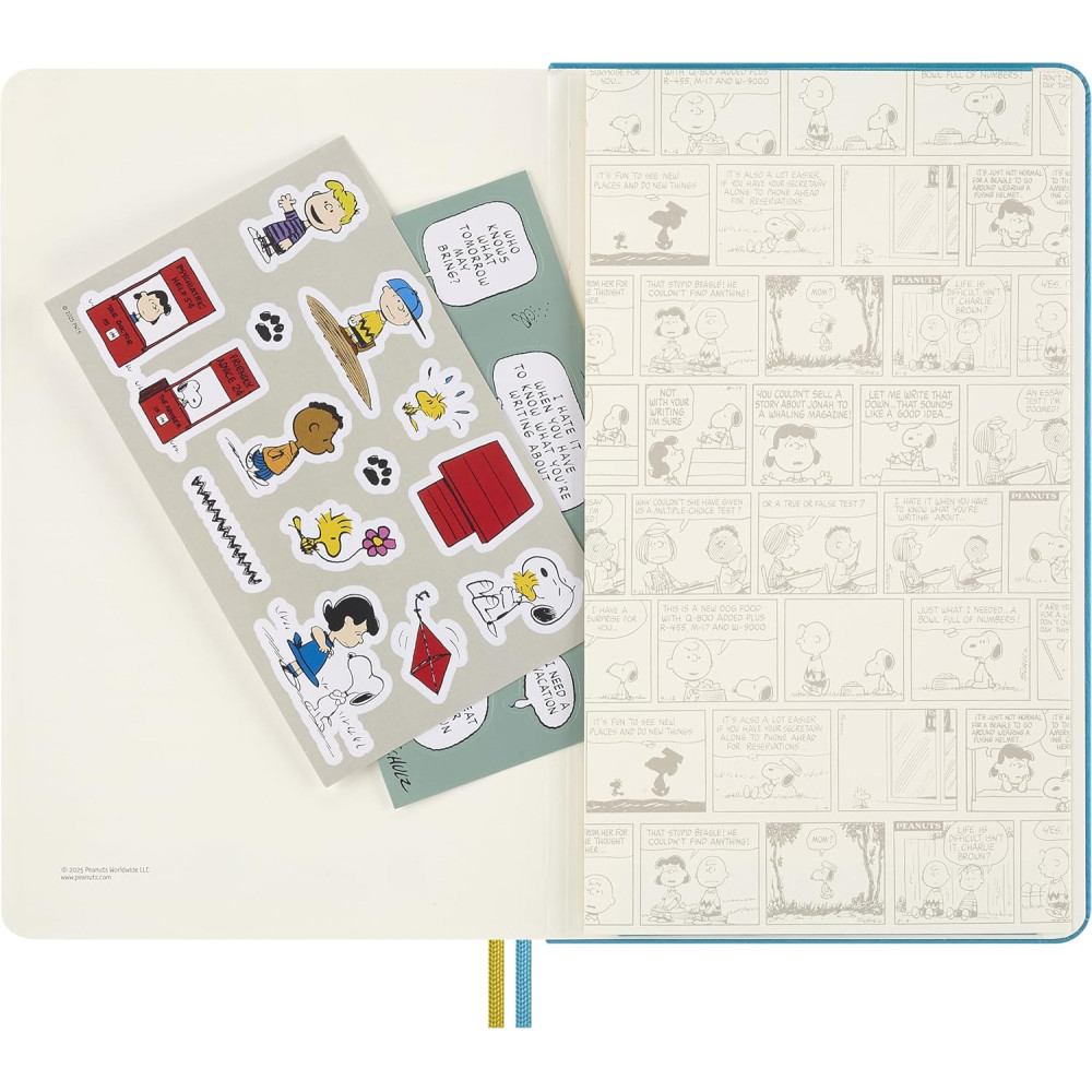 Weekly planner 2025/2026 Peanuts Charlie & Lucy L- Moleskine - hard cover