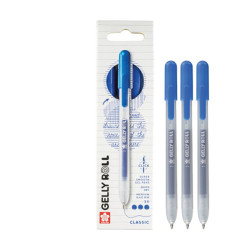 Set of Gelly Roll Classic Gel pens - Sakura - Blue, 0,40 mm, 3 pcs.