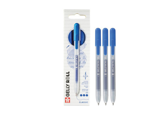Set of Gelly Roll Classic Gel pens - Sakura - Blue, 0,40 mm, 3 pcs.